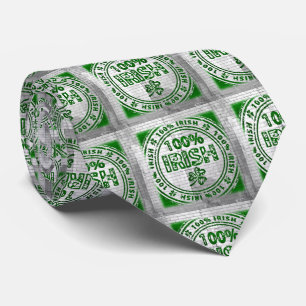 100% Irish Graffiti Wall Neck Tie