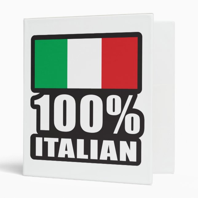 100% Italian Binder (Front/Inside)