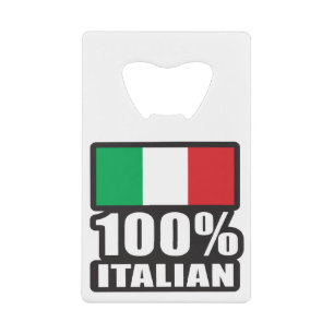 100%-Italian Credit Card Bottle Opener