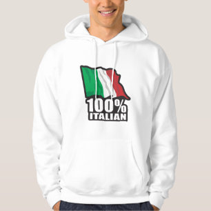 100% Italian Flag Hoodie