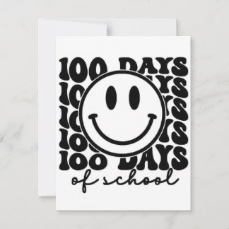 100 items for 100 days of school thank you card