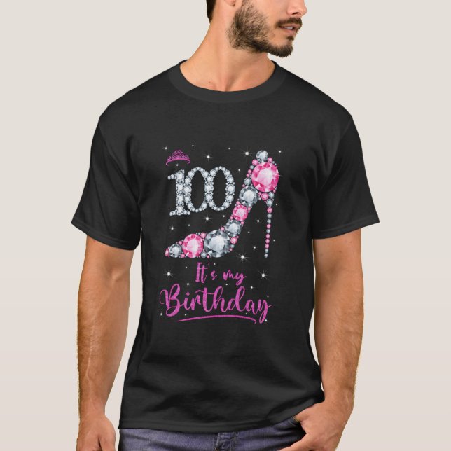 100 It'S My K High Heel 100Th Lady T-Shirt (Front)