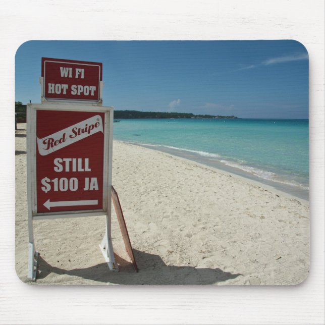 100 Ja Red Stripe Mouse Pad (Front)