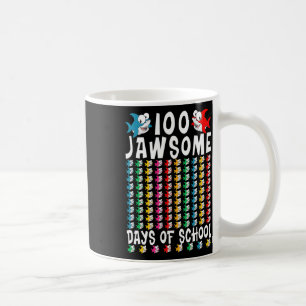 100 Jawsome Days of School Shark 100th Day of Scho Coffee Mug
