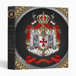 [100] Knights Templar Coat of Arms 3 Ring Binder