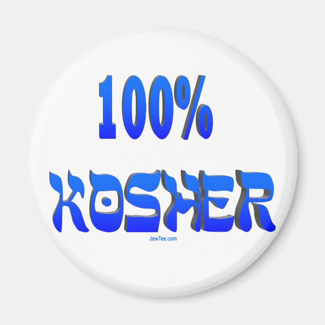 100% kosher Jewish gifts Magnet (Front)