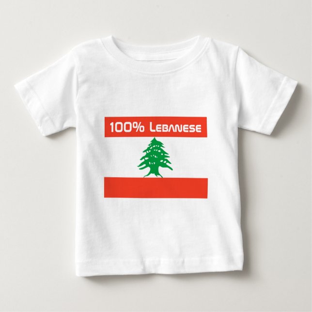 100% Lebanese Baby T-Shirt (Front)