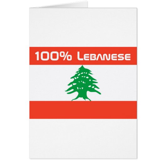 100% Lebanese Cards (Front)