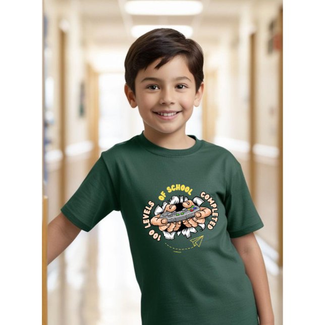 100 Levels of School Completed kid's  T-Shirt (Creator Uploaded)