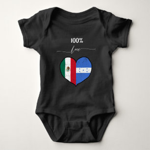 100 Love Honduran and Mexican Baby Bodysuit