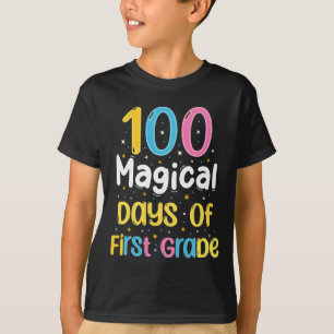 100 Magical Days of First Grade 100th Day of Schoo T-Shirt