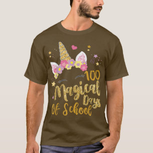 100 Magical Days of Kindergarten School Unicorn Gi T-Shirt