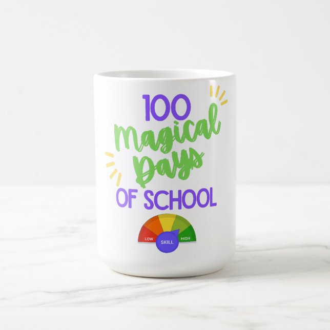 100 Magical Days Of School 100 Day Of School  Coffee Mug (Center)