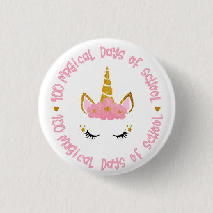100 magical days of school button