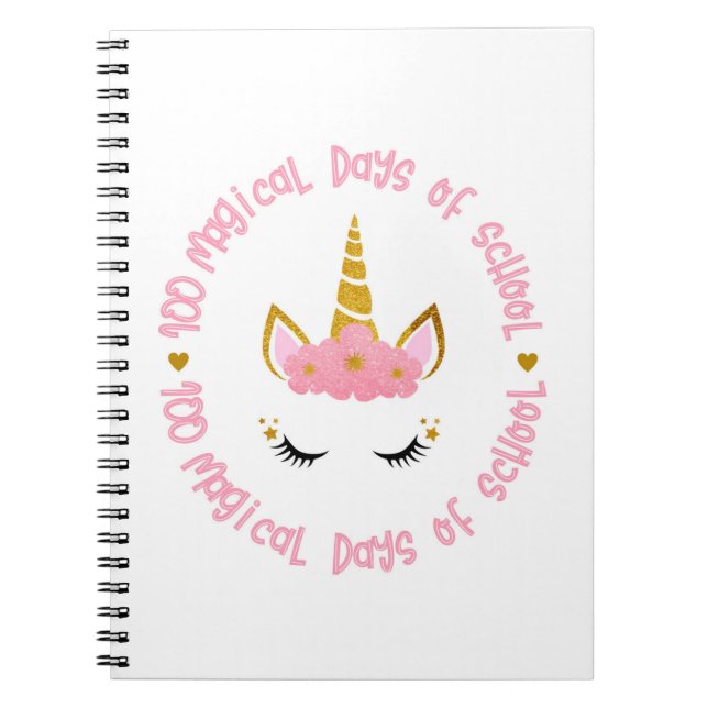 100 magical days of school notebook (Front)