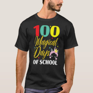 100 Magical Of Days Of School Unicorn 100 Days Of T-Shirt