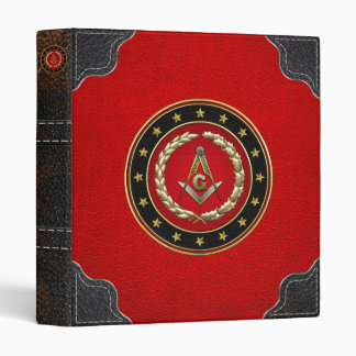[100] Masonic Square and Compasses [3rd Degree] 3 Ring Binder