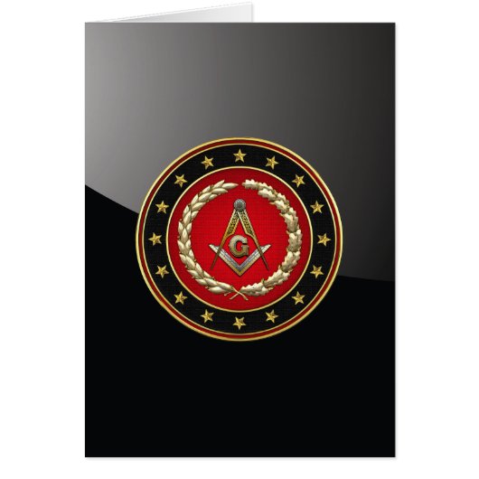 [100] Masonic Square and Compasses [3rd Degree] Cards (Front)