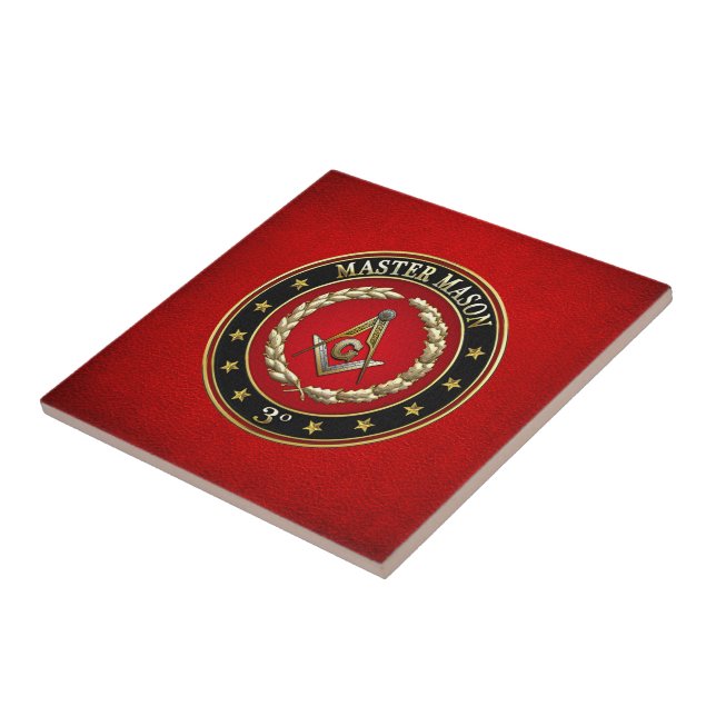 [100] Master Mason, 3rd Degree [Special Edition] Ceramic Tile (Side)