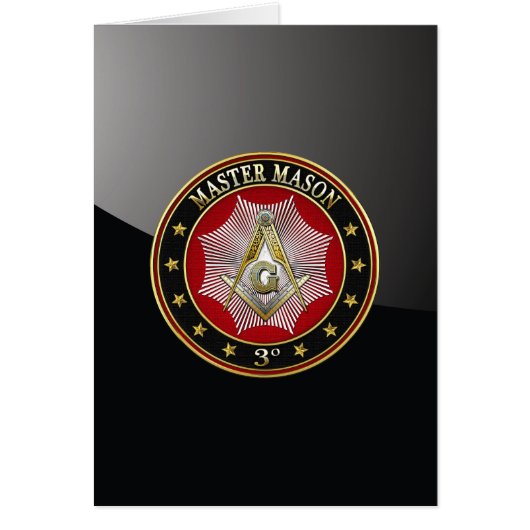 [100] Master Mason - 3rd Degree Square & Compasses Cards (Front)
