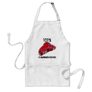 100% Meat Eater - CARNIVORE - Customized Adult Apron
