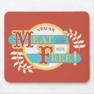 100% Meat Free Vegan Mouse Pad