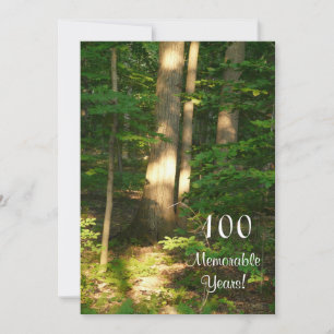 100 Memorable Years/Birthday Celebration-Male Invitation