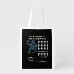 100 Men vs Cool Gorilla Grocery Bag