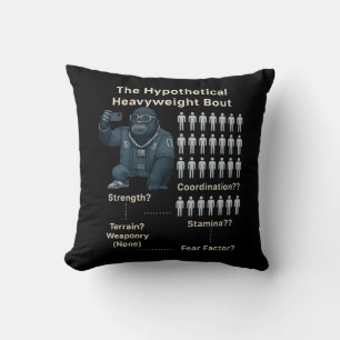 100 Men vs Cool Gorilla Throw Pillow