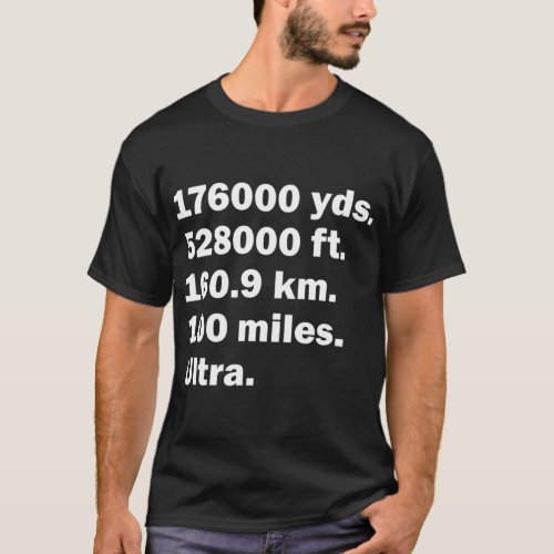 100 mile race  Ultra marathon finisher T_Shirt