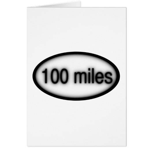 100 miles cards (Front)