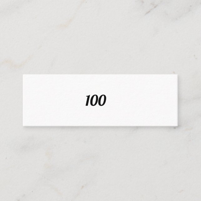 100 MINI BUSINESS CARD (Front)