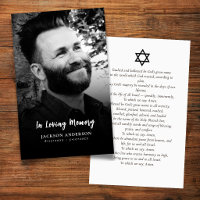 100 Modern Minimalist Photo Jewish Prayer Cards