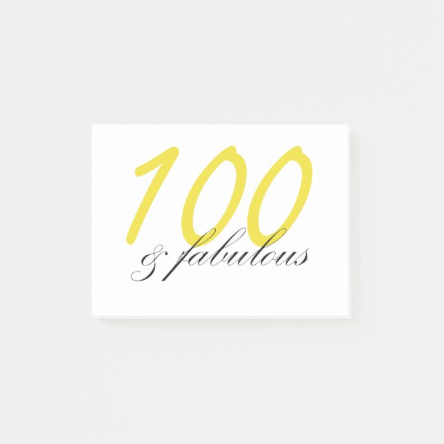 100 n Fabulous Post-it Notes (Front)