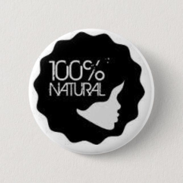 100% Natural Button (Front)