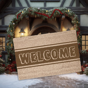 100% Natural Coir Fiber Welcome Mat