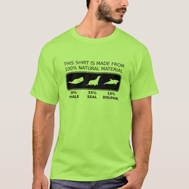 100% Natural Funny Shirt Humor (Front)
