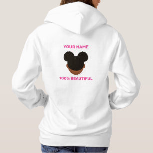 100% Natural Hair Front N Back Hoodie