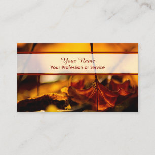 100% natural organic colorful forest style business card