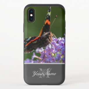 100% natural organic look with filigree butterfly! iPhone x slider case