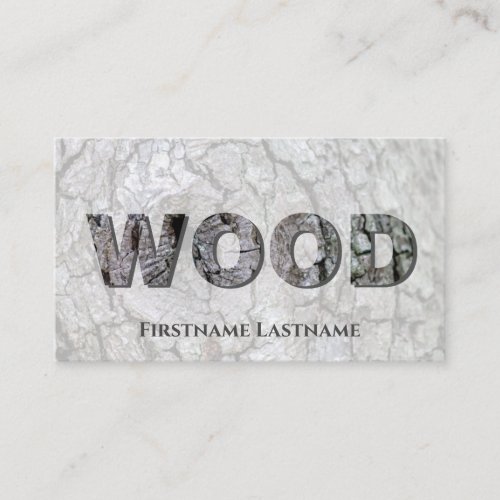 100 natural organic tree bark wooden letters business card