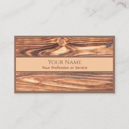 100 natural organic wooden style business card