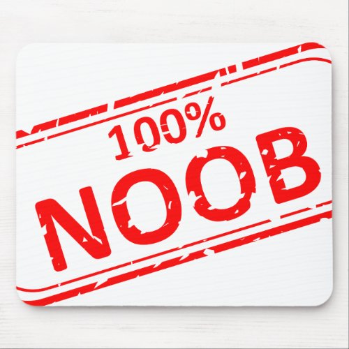 100 Noob Rubber_stamp Mouse Pad