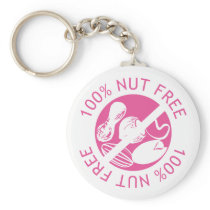 100% Nut Free Customized Color Keychains