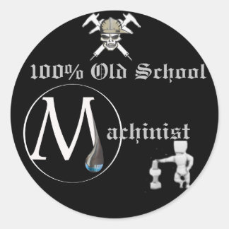 100% Old School Machinist sticker