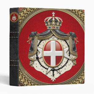 [100] Order of Malta - SMOM Coat of Arms 3 Ring Binder