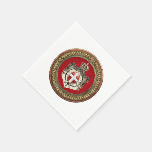 [100] Order of Malta - SMOM Coat of Arms Napkins