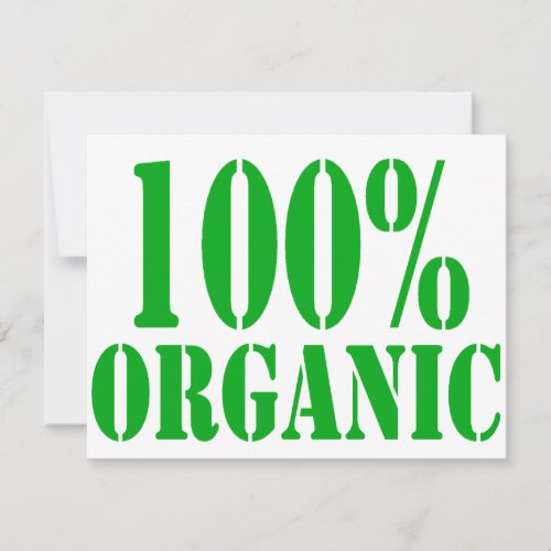 100% Organic Personalized Invite