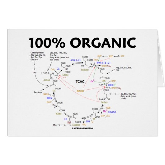 100% Organic (Citric Acid Cycle - Krebs Cycle) (Front Horizontal)