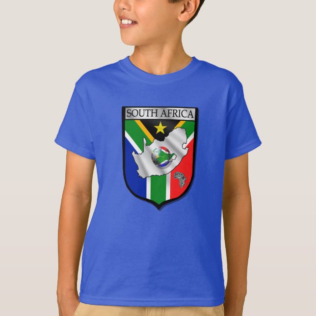 100% Organic cotton South Africa soccer t-shirt (Front)